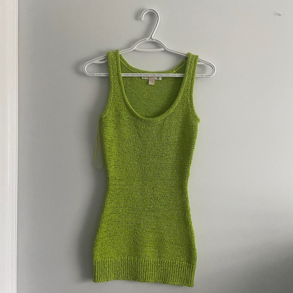 COPY - Michael Kors Green Knit Swim Coverup